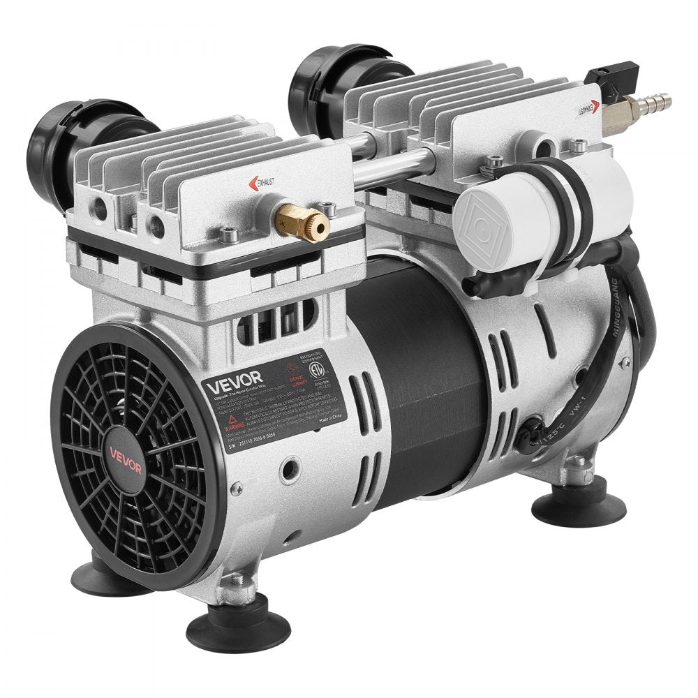 VEVOR Pond Aerator, 6.7CFM 1 HP Air Compressor, Lake Aerator for Ponds up to 3 Acres, Overheat Protection & Anti-Backflow Valve, 745W Powerful Motor, Pond Aeration Pump for Water Oxygen Circulation