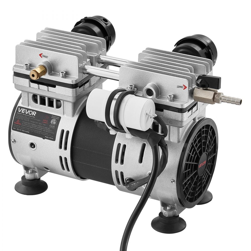 VEVOR Pond Aerator, 6.7CFM 1 HP Air Compressor, Lake Aerator for Ponds up to 3 Acres, Overheat Protection & Anti-Backflow Valve, 745W Powerful Motor, Pond Aeration Pump for Water Oxygen Circulation