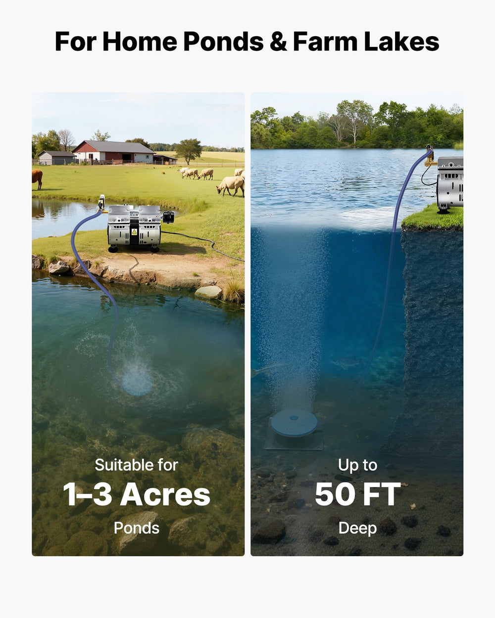 VEVOR pond aerator kit image 4