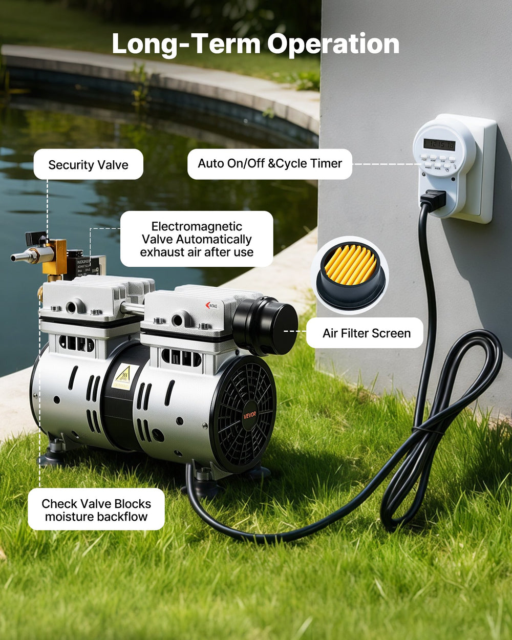 VEVOR pond aerator kit image 5