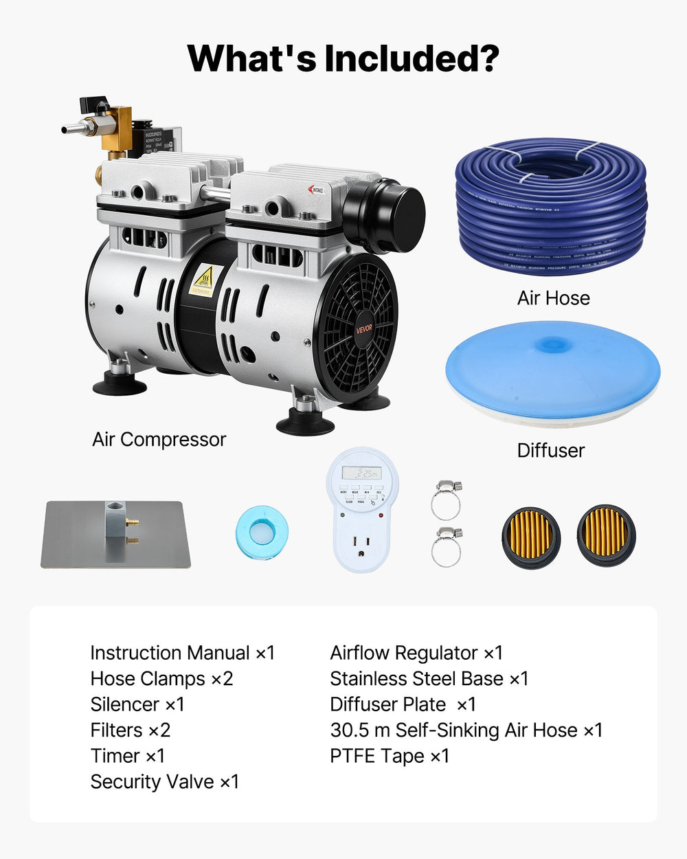 VEVOR pond aerator kit image 6