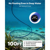 VEVOR Pond Aerators, 5.2CFM Aeration System for Lake up to 3 Acres, 3/4 HP Air Compressor, 2 Diffusesr & Two100' Weighted Tubings, Aeration Pump for Outdoor Ponds & Lakes Deep Water Oxygen Circulation