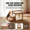 VEVOR Pet Bunk Bed with Stairs, Dog/Cat Window Perch for High Beds and Couches, Medium Multi-Level 3 Step Dog Seat Platform Sleeper Couch, Practical for Modern Homes (Rustic Brown)