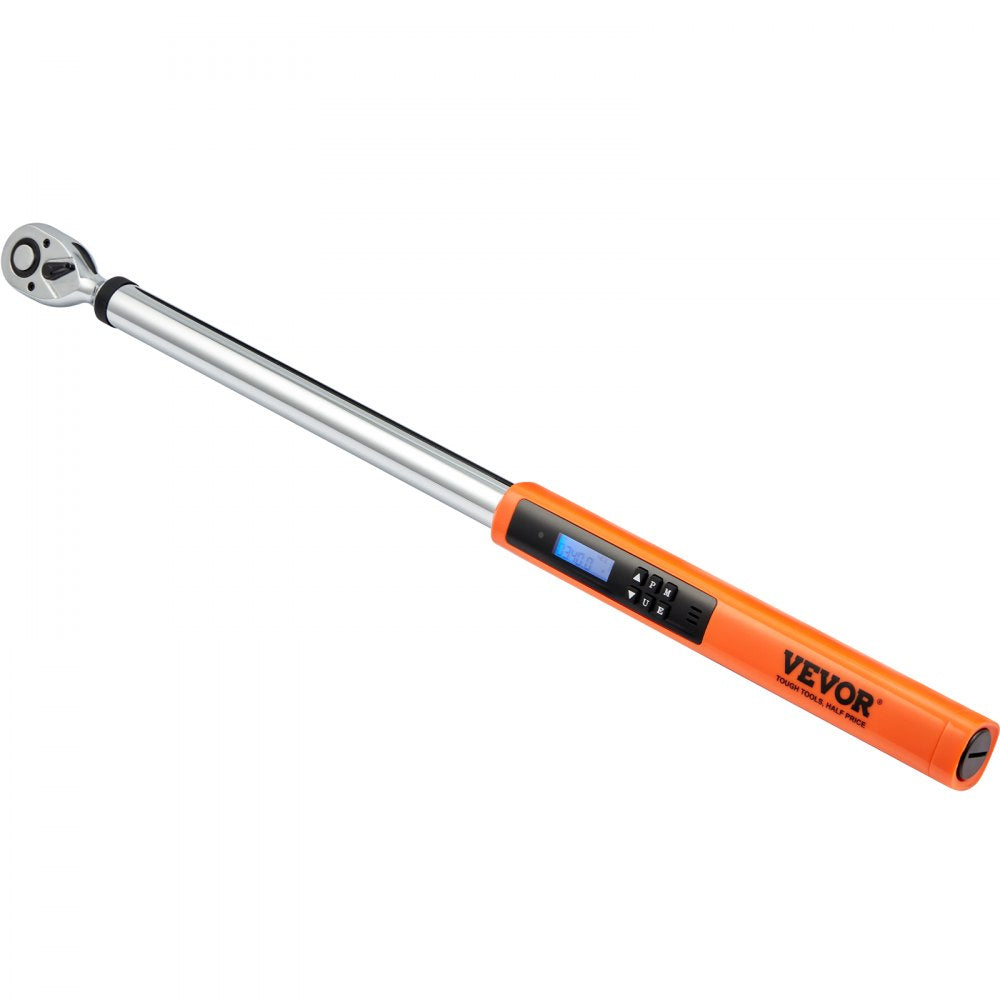 VEVOR Digital Torque Wrench, 1/2" Drive Electronic Torque Wrench, Torque Wrench Kit 25-250ft.lb/34-340n.m Torque Range Accurate to ±2%, 3-Mode Adjustable Torque Wrench Set with LED Buzzer Calibration