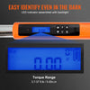 VEVOR Digital Torque Wrench, 3.7-37ft.lb/5-50n.m 3/8" Drive Electronic Torque Wrench, Torque Wrench Kit Torque Range Accurate to ±2%,  3-Mode Adjustable Torque Wrench Set with LED Buzzer Calibration
