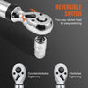 VEVOR Digital Torque Wrench, 3.7-37ft.lb/5-50n.m 3/8" Drive Electronic Torque Wrench, Torque Wrench Kit Torque Range Accurate to ±2%,  3-Mode Adjustable Torque Wrench Set with LED Buzzer Calibration
