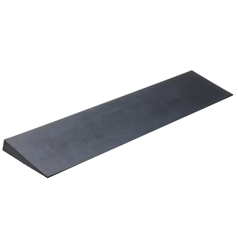 VEVOR 1.2" Rise Cuttable Threshold Ramp for Sweeping Robot, 35.4" Wide Natural Rubber Wheelchair Ramp, Non-Slip Solid Rubber Ramp with Double-Sided Tape for Doorways, Driveways, Bathroom, Smooth Tile