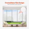 VEVOR Window Privacy Film, Frosted Glass Window Film, Sun Blocking Heat Control, Non Adhesive Static Cling Reflective Window Tint for Home and Office, Glass Door Bathroom Covering, 23.6 in x 6.5 ft