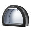 VEVOR Bike Storage Tent, 1 to 2 Bikes, Outdoor Spacious Bike Storage Tent with Ventilated Window, Waterproof Fan-Shaped Bike Tent with High Strength Fiberglass & Dual Zippers, Fit for Bicycle