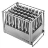 VEVOR Commercial Popsicle Moulds, 40PCS Cylindrical Ice Pop Moulds, Stainless Steel Ice Lolly Popsicle Moulds, Ice Cream Maker Mould Holder with 50PCS Popsicle Sticks & Bags (Single Mould Set - 40PCS)