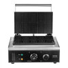 VEVOR Commercial Waffle Maker, 10PCS Rectangle Waffle Baker Machine, 1550W Non-Stick Stainless Steel Belgian Waffle Iron with Temp and Time Control, Handle, for Restaurant Bakery Snack Bar Family