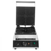 VEVOR Commercial Waffle Maker, 4PCS Round Waffle Baker Machine,1750W Non-Stick Stainless Steel Belgian Waffle Iron with Temperature and Time Control, for Restaurant Bakery Snack Bar Family