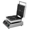 VEVOR Commercial Waffle Maker, 4PCS Round Waffle Baker Machine,1750W Non-Stick Stainless Steel Belgian Waffle Iron with Temperature and Time Control, for Restaurant Bakery Snack Bar Family