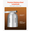 VEVOR Food Heat Lamp, 500W Bulbs, Commercial Food Warmer Light, Electric Stainless Steel French Fry Heating Lamp, Free-standing, Catering Food Warming Equipment for Kitchen Buffet Restaurant, Silver