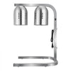 VEVOR Food Heat Lamp, 500W Bulbs, Commercial Food Warmer Light, Electric Stainless Steel French Fry Heating Lamp, Free-standing, Catering Food Warming Equipment for Kitchen Buffet Restaurant, Silver