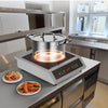VEVOR Portable Induction Cooktop, 1800W Commercial Induction Burner with 9 Temperature Settings, Stainless Steel Countertop Induction Hot Plate with 3H Timer, Child Lock, for Restaurant Cooking