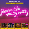 VEVOR You're Like Really Pretty Neon Sign, 23" x 21" Pink LED Neon Signs for Wall Decor, Large Lights Sign with Remote Control and Power Adapter, Used for Party, Wedding, Living Room, Office