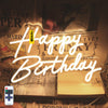 VEVOR Happy Birthday Neon Sign, 16.5" x 8" + 23" x 8" LED Neon Lights Signs, Adjustable Brightness with Remote Control and Power Adapter, Reusable for Party, Club, Celebration and Decoration Warm
