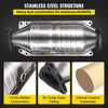 VEVOR Catalytic Converter Compatible with 1998-2002 Honda Accord 2.3L, Direct-Fit High Flow Series Cat Converter, Stainless Steel Exhaust Converter Pipe with Flange Design & Gasket (OBD III Compliant)