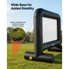 VEVOR Inflatable Movie Screen, 14 ft Outdoor Inflatable Projection Screen with Portable Storage Bag, Front/Rear Projection, Easy Set Up, Blow Up Screen for Outdoor Backyard Movie Night, Theme Parties