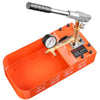 VEVOR Hydrostatic Test Pump 2 Gallon Hydraulic Manual Water Pressure Tester, Single Valve Hydrostatic Water Pipe Leakage Pressure Test Pump Kit with Gauge & Tank, 0-50 Bar Range, for Pipeline Heating