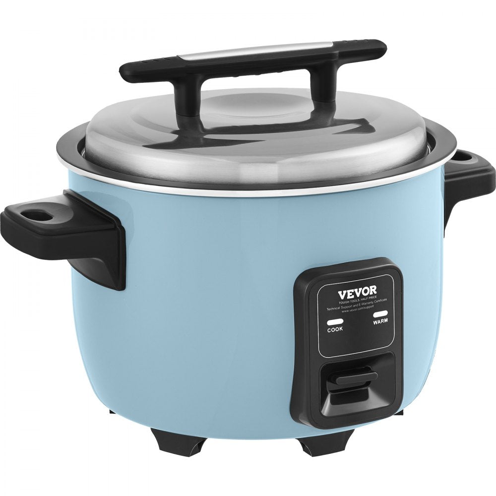 VEVOR Commercial Rice Cooker, 60-Cup Rice Cooker, 13.74 Qt / 13 Liter Large Rice Cooker and Warmer with Nonstick Inner Pot, Fast Cooking and 24-Hour Keep Warm, with Rice Cup and Paddle, for Restaurant