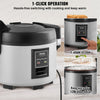 VEVOR Commercial Rice Cooker, 60-Cup Rice Cooker, 13.74 Qt / 13 Liter Large Rice Cooker and Warmer with Nonstick Inner Pot, Fast Cooking and 12-Hour Keep Warm, with Rice Cup and Paddle, for Restaurant