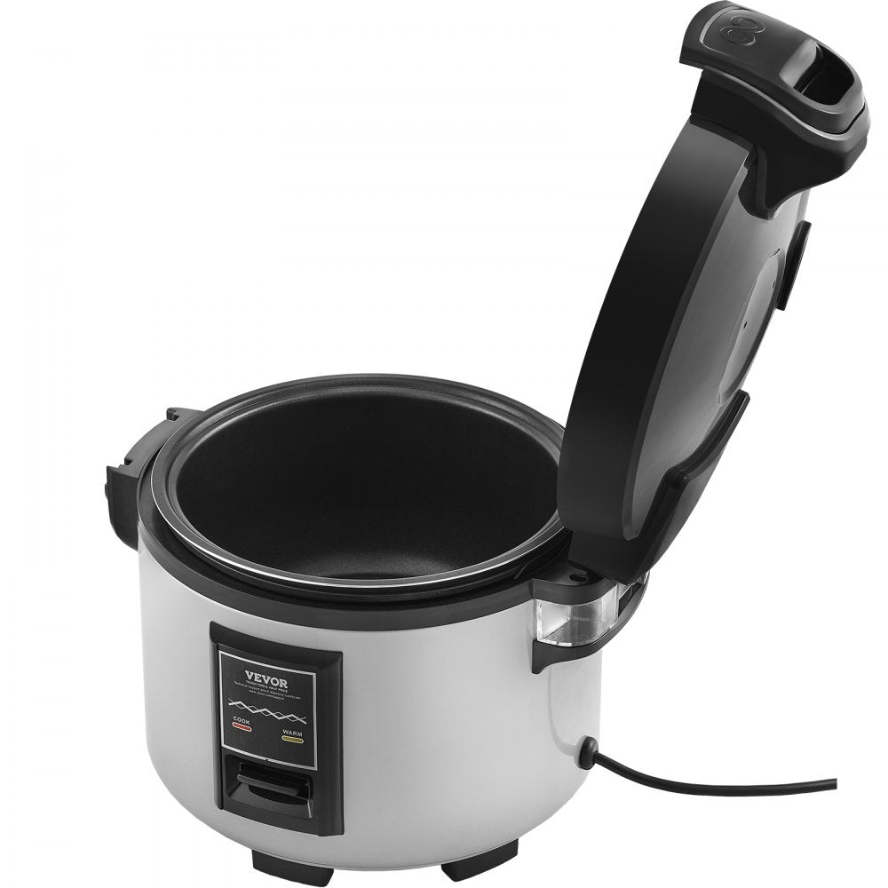VEVOR Commercial Rice Cooker, 60-Cup Rice Cooker, 13.74 Qt / 13 Liter Large Rice Cooker and Warmer with Nonstick Inner Pot, Fast Cooking and 12-Hour Keep Warm, with Rice Cup and Paddle, for Restaurant