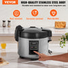 VEVOR Commercial Rice Cooker, 45-Cup Rice Cooker, 9.51 Qt / 9 Liter Large Rice Cooker and Warmer with Nonstick Inner Pot, Fast Cooking and 12-Hour Keep Warm, with Rice Cup and Paddle, for Restaurant