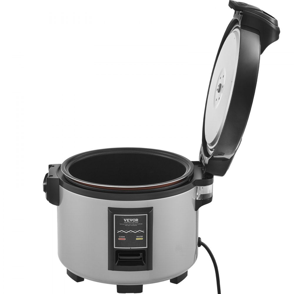 VEVOR Commercial Rice Cooker, 45-Cup Rice Cooker, 9.51 Qt / 9 Liter Large Rice Cooker and Warmer with Nonstick Inner Pot, Fast Cooking and 12-Hour Keep Warm, with Rice Cup and Paddle, for Restaurant