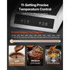 VEVOR Induction Cooktop, 3500W Commercial Induction Burner with 11-Level Temperature, Stainless Steel Countertop Induction Hot Plate with 3H Timer, Child Lock for Restaurant (6-15P Plug, 6-20R Outlet)