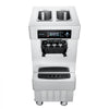 VEVOR Commercial Ice Cream Machine, 20-28L/H Yield, 2200W 3-Flavor Freestanding Soft Serve Ice Cream Maker with 2 x 6L Hoppers & Built-In Puffing Pump, Pre-Cooling Low-Mix Alert for Snack Dessert Shop