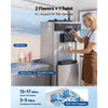 VEVOR Commercial Ice Cream Machine, 20-28L/H Yield, 2200W 3-Flavor Freestanding Soft Serve Ice Cream Maker with 2 x 6L Hoppers & Hopper Agitation, Pre-Cooling Self-Cleaning for Snack Dessert Shops