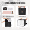 VEVOR Photo Studio Light Box, 12" x 12", 3000-5600K Adjustable 3 Color Temperatures Professional Shooting Tent Kit with 120 LED 6 Double-Sided Color Backdrops, High CRI ≥ 95 for Small Size Products