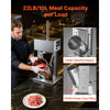 VEVOR Electric Sausage Stuffer 22 lbs Vertical Meat Maker Stainless Steel, for Commercial Use, Stepless Speed Control Meat Stuffer, Sausage Filler Kit, 4 Filling Tubes & Foot Pedal, ETL Approved
