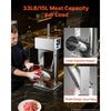 VEVOR Electric Sausage Stuffer 33 lbs Vertical Meat Maker Stainless Steel, for Commercial Use, Stepless Speed Control Meat Stuffer, Sausage Filler Kit, 4 Filling Tubes & Foot Pedal, ETL Approved