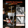VEVOR Electric Sausage Stuffer 55 lbs Vertical Meat Maker Stainless Steel, for Commercial Use, Stepless Speed Control Meat Stuffer, Sausage Filler Kit, 4 Filling Tubes & Foot Pedal, ETL Approved