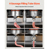 VEVOR Electric Sausage Stuffer 55 lbs Vertical Meat Maker Stainless Steel, for Commercial Use, Stepless Speed Control Meat Stuffer, Sausage Filler Kit, 4 Filling Tubes & Foot Pedal, ETL Approved
