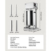 VEVOR Electric Sausage Stuffer 55 lbs Vertical Meat Maker Stainless Steel, for Commercial Use, Stepless Speed Control Meat Stuffer, Sausage Filler Kit, 4 Filling Tubes & Foot Pedal, ETL Approved