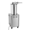 VEVOR Hydraulic Automatic Sausage Stuffer 26L Fixed Tank Meat Maker, for Commercial Use, 18L Mixing Meat Capacity, 750W Vertical Meat Stuffer, Stainless Steel Filler Kit, 4 Filling Tubes