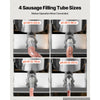 VEVOR Manual Sausage Stuffer 22 lbs/ 10L Vertical Meat Maker Stainless Steel, for Home Camping Outdoor Grill BBQ, Dual-Speed Meat Stuffer, Professional Heavy Duty Sausage Filler Kit, 4 Filling Tubes