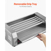 VEVOR Hot Dog Roller, 12 Hot Dog 5 Rollers, Stainless Steel Sausage Grill Cooker, 750W Hot Dog Machine with Dual Temp Control, Removable Oil Drip Tray, for Party Home Commercial