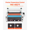 VEVOR Hot Dog Roller, 18 Hot Dog 7 Rollers, Stainless Steel Sausage Grill Cooker, 1050W Commercial Hot Dog Machine with Dual Temp Control, Cover, Side Storage Box, Removable Shelf & Oil Drip Tray