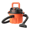 VEVOR Shop Vac, 2.6 Gallon Dry Shop Vacuum, 2.5 Peak HP Portable with 800W Input Power, Various Nozzles, 1.25in Diameter x 4ft Hose, 9.2ft Cord for Home, Garage, Jobsite, Workshop, Black Orange