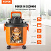 VEVOR Shop Vacuum Wet And Dry, 5 Gallon 6 Peak HP Wet/Dry Vac, Powerful Suction with Blower Function with Attachments 2-in-1 Crevice Nozzle, Small Shop Vac Perfect for Carpet Debris, Pet Hair, Car