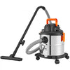 VEVOR Stainless Steel Wet Dry Shop Vacuum, 5.5 Gallon 6 Peak HP Wet/Dry Vac, Powerful Suction with Blower Function w/ Attachment 2-in-1 Crevice Nozzle, Small Vac Perfect for Carpet Debris, Pet Hair