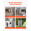 VEVOR Fitting Room, Dressing Room with Thick Polyester Curtains, Privacy Space with Shading Curtain and a Hook, for Boutique, Mall, Tailor's Store & Outdoor 39 x 37 x 79 in (Black and Gray-White)