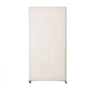 VEVOR Fitting Room, Moveable Dressing Room with Thick Curtains, Privacy Space with Casters and a Sturdy Metal Hook, for Boutique, Mall, Tailor's Store & Outdoor (39 x 39 x 81 in, Black and Beige)