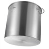 VEVOR Stainless Steel Stockpot, 100 Quart Large Cooking Pots, Cookware Sauce Pot with Basket, Lid, and Handle, Heavy Duty Commercial Grade Stock Pot, Sanding Treatment, for Large Groups Events Silver