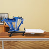 VEVOR 4 Color 1 Station Screen Printing Machine, 21.2x17.7in / 54x45cm Screen Printing Press 360° Rotable Silk, Double-Layer Positioning Pallet for T-Shirt DIY Printing